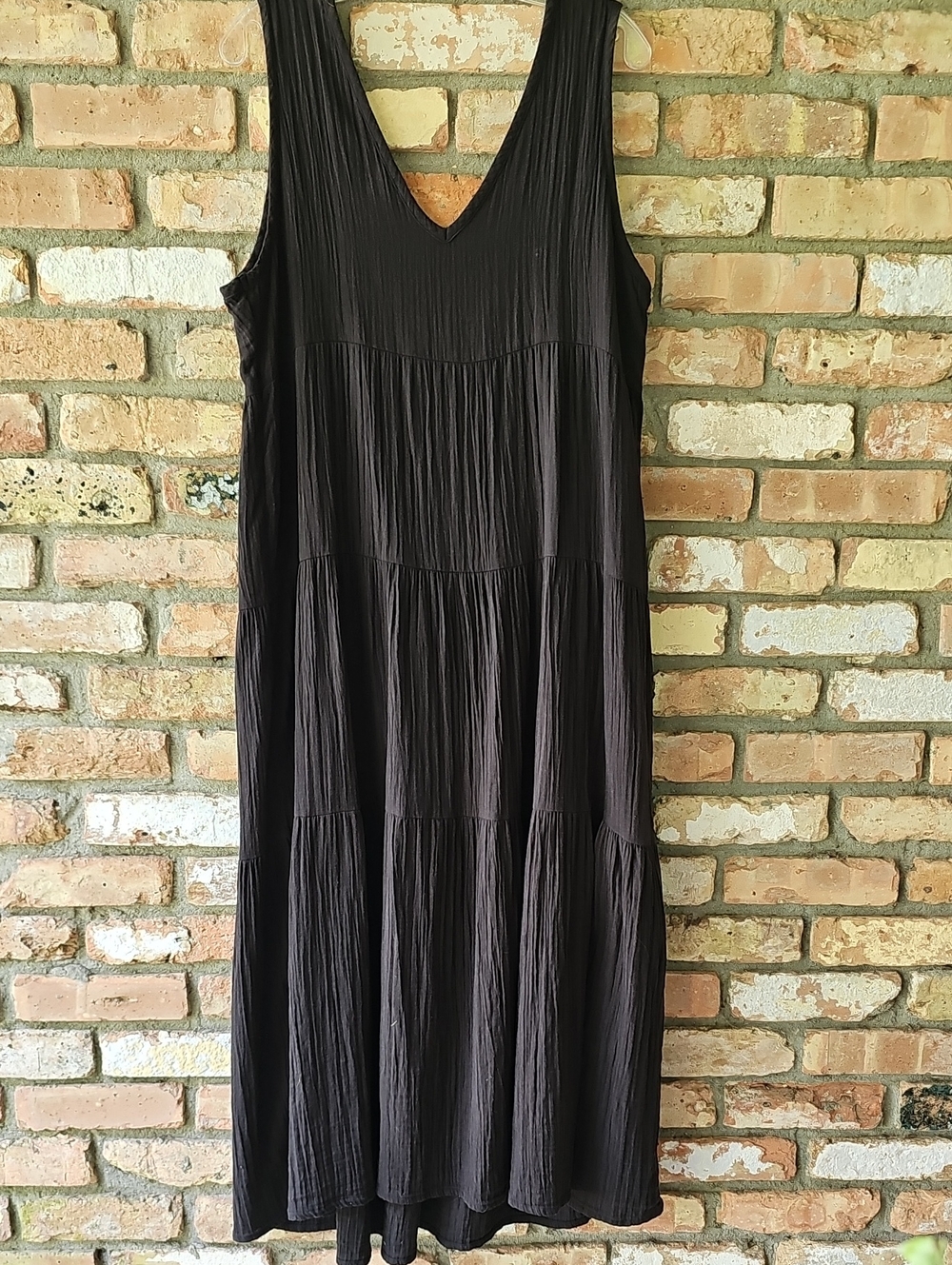 Quince Organic Cotton Gauze Tiered Maxi Dress - Picture 10 of 11
